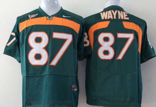 Men Miami Hurricanes #87 Wayne Green 2025 NCAA Jersey->ncaa teams->NCAA Jersey